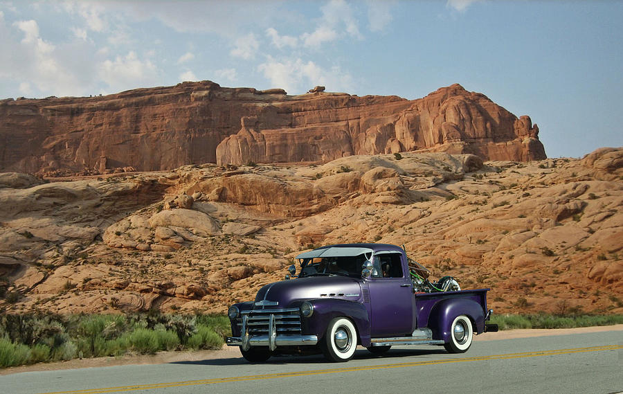 Purple Chevy Pickup Photograph by Tim McCullough