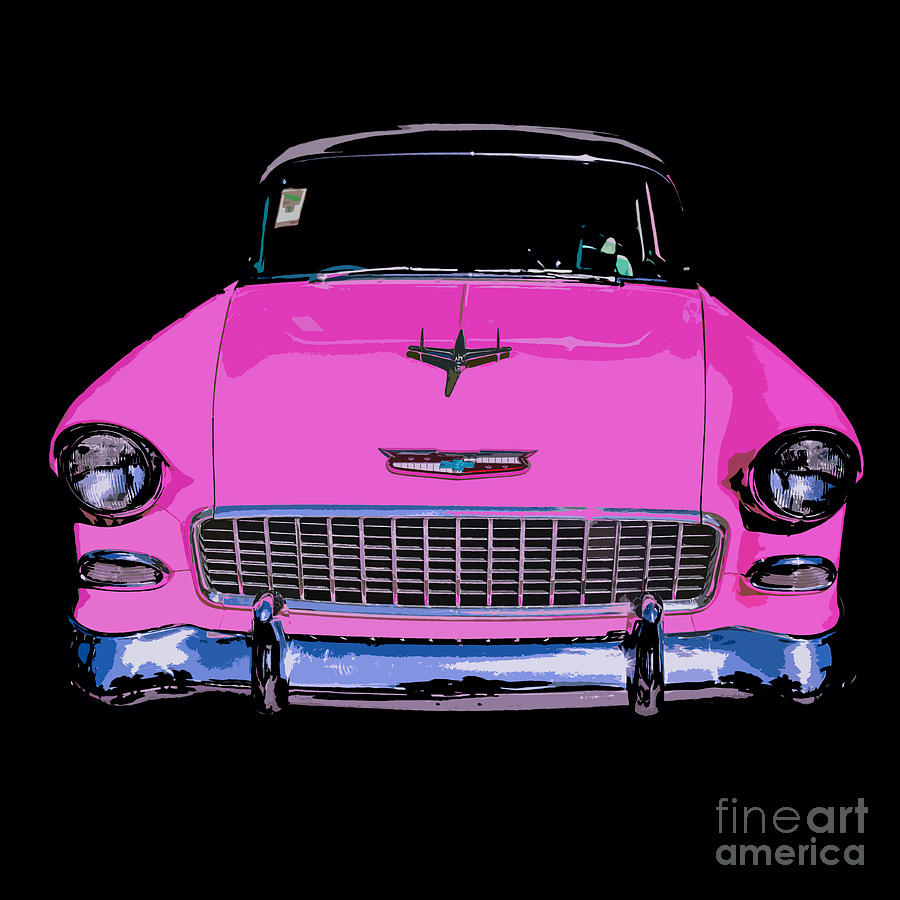 Purple Chevy Pop Art Photograph by Edward Fielding