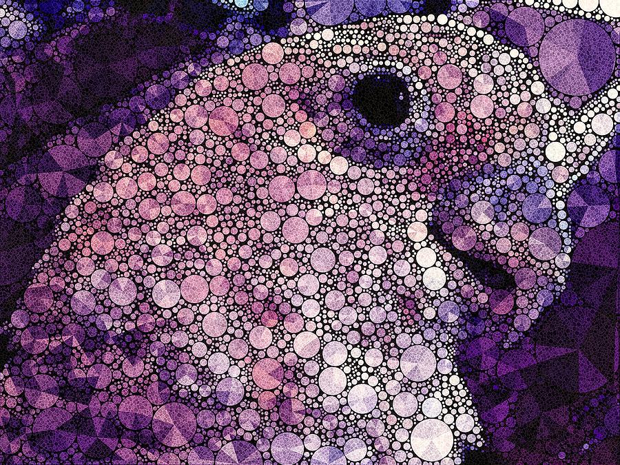 Purple Cockatoo Mixed Media by Susan Maxwell Schmidt