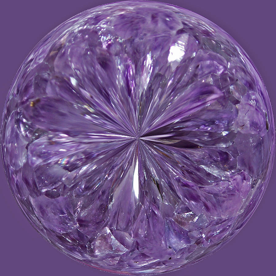 Purple Crystal Gem Photograph by Tikvahs Hope
