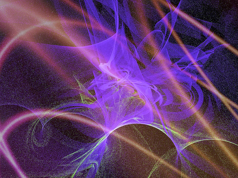 Purple Curls Digital Art by Richard J Cassato
