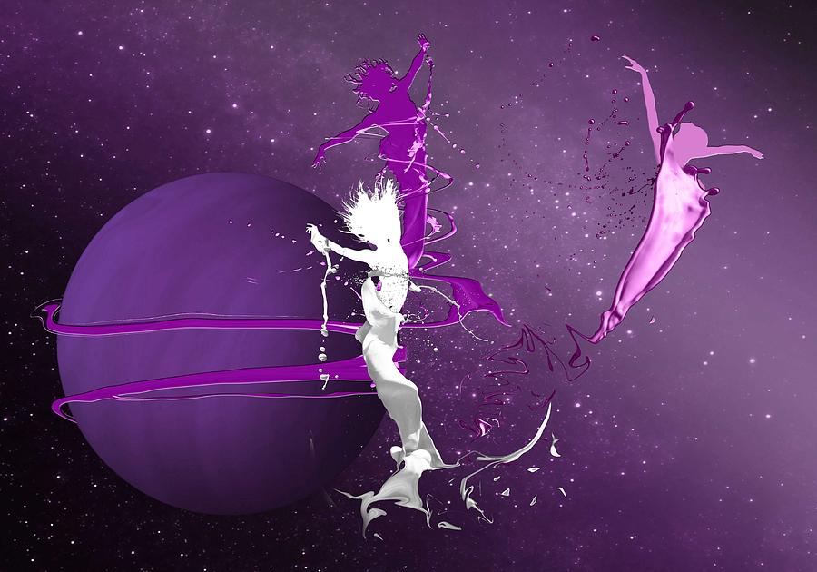 Purple Dance Digital Art by Terry Boykin