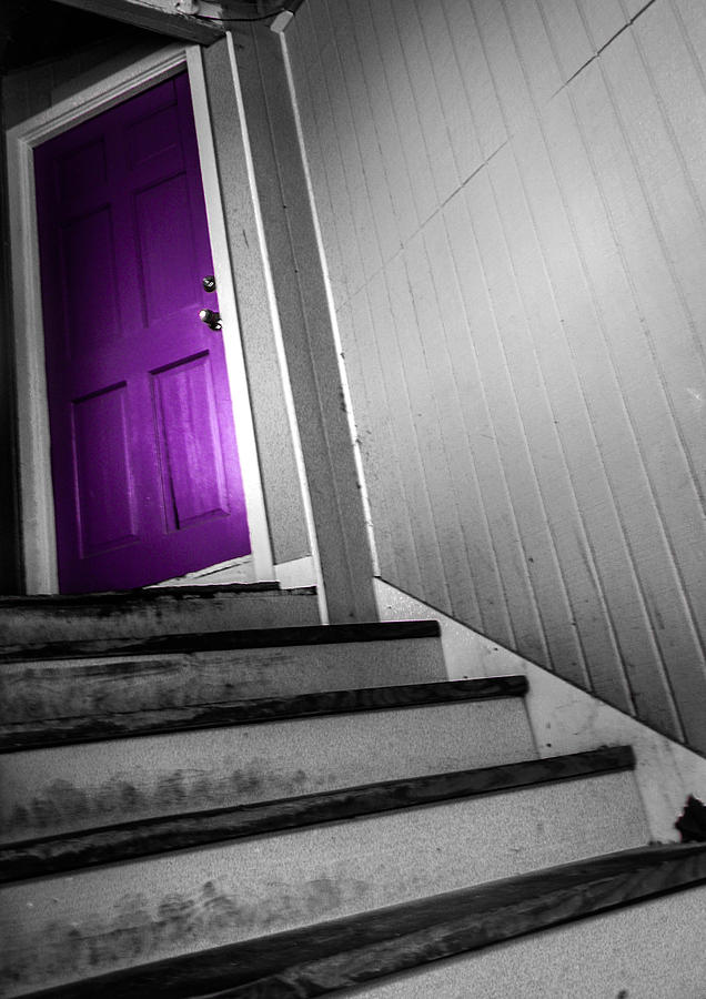Purple Photograph - Purple Door by Christy Usilton