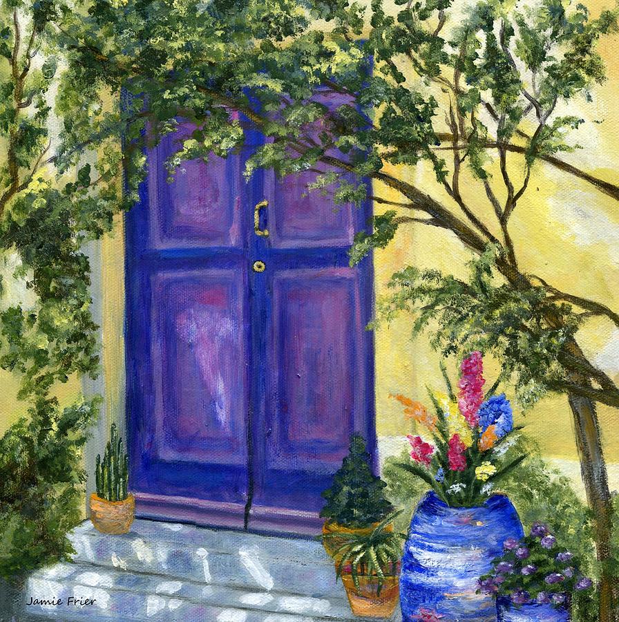 Purple Door Painting by Jamie Frier