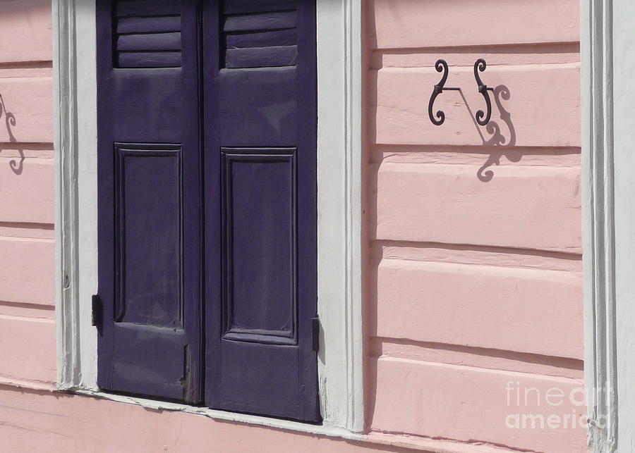 Architecture Photograph - Purple Door by Valerie Reeves