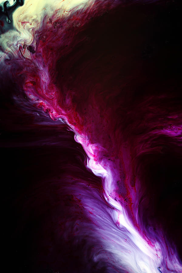 Purple Dyes in Liquid Photograph by Mimi  Haddon
