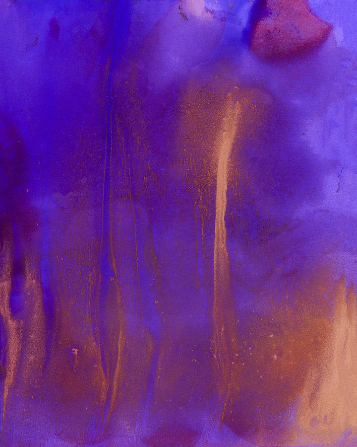 Purple Flames Painting by Priya Ghose