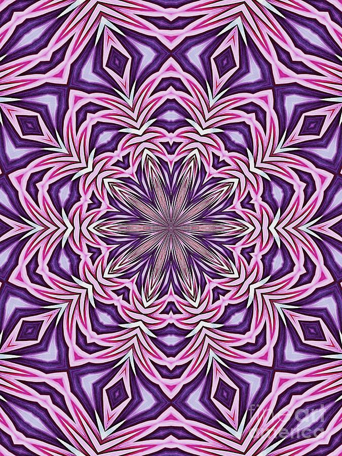 Purple Flare Kaleidoscope Digital Art by Sharon Woerner