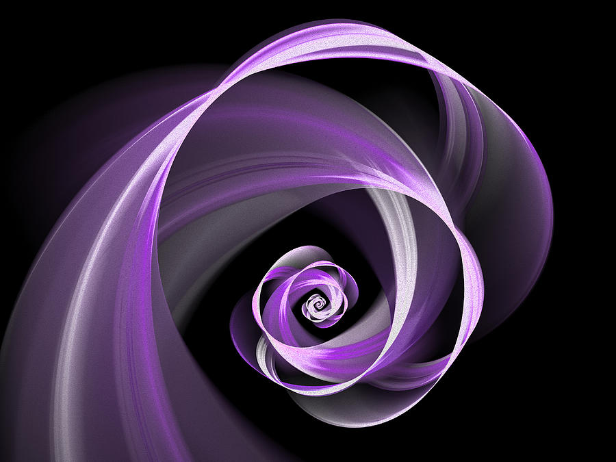 Purple Flirt Digital Art by Gabiw Art