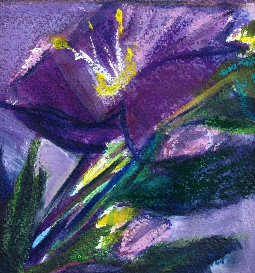 Purple Flower Painting by Betty Pieper
