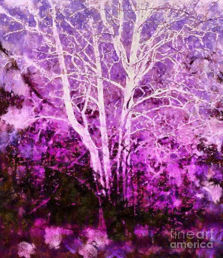 Purple Forest Fantasy Photograph by Janine Riley