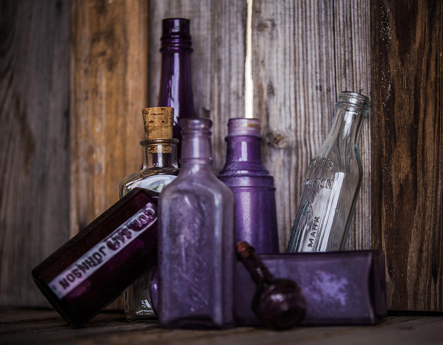 Landscape Photograph - Purple Glass by Amber Kresge