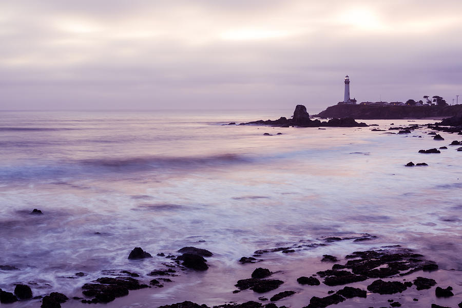 Purple Glow At Pigeon Point Lighthouse Photograph by Priya Ghose