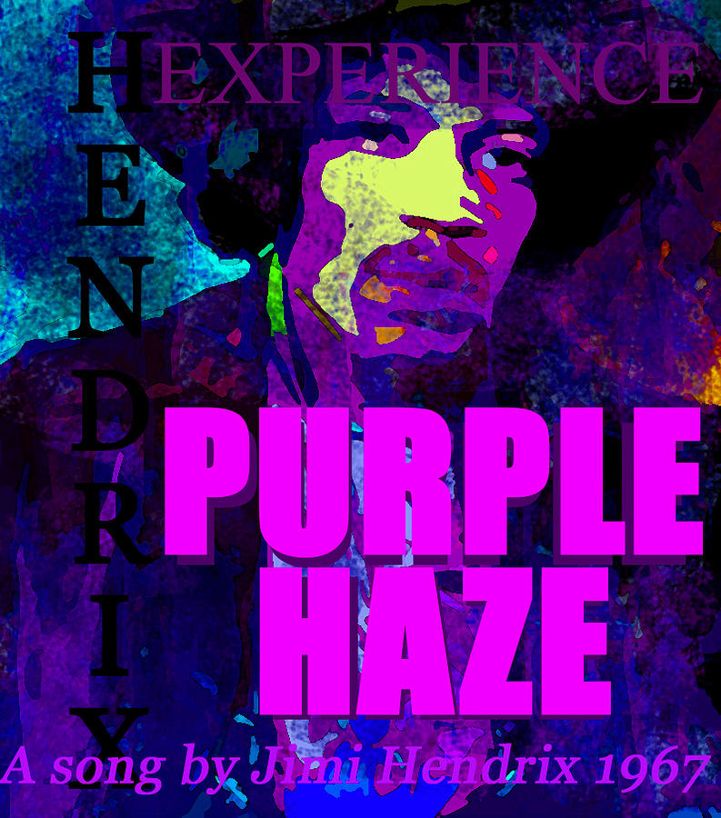 Purple Haze JH 1967 Painting by David Lee Thompson