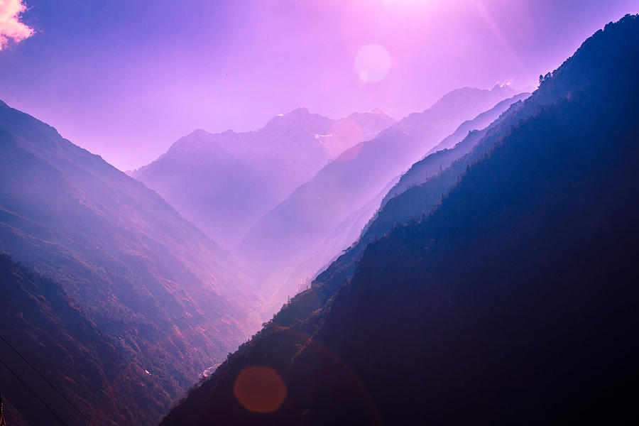 Mountain Photograph - Purple Haze by Seth Weisel