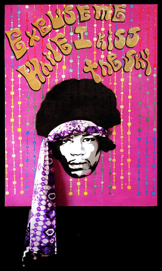 Jimi Hendrix Painting - Purple Haze by Victor Cavalera