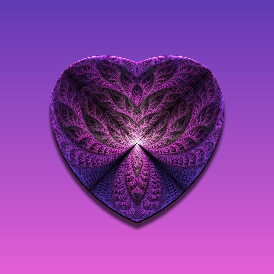 Purple Heart Digital Art by Lyle Hatch