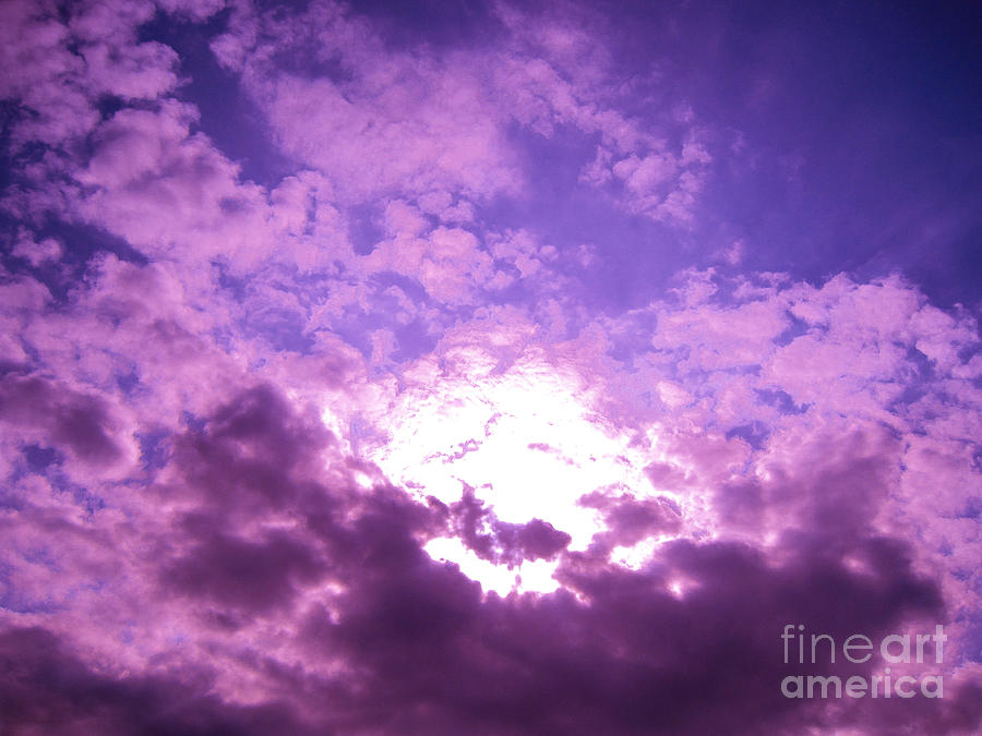Clouds Photograph - Purple Heaven by Casey Tovey And Sherry Lasken