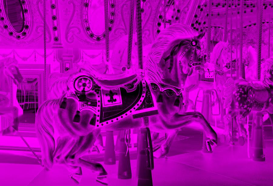 Purple Horse Photograph