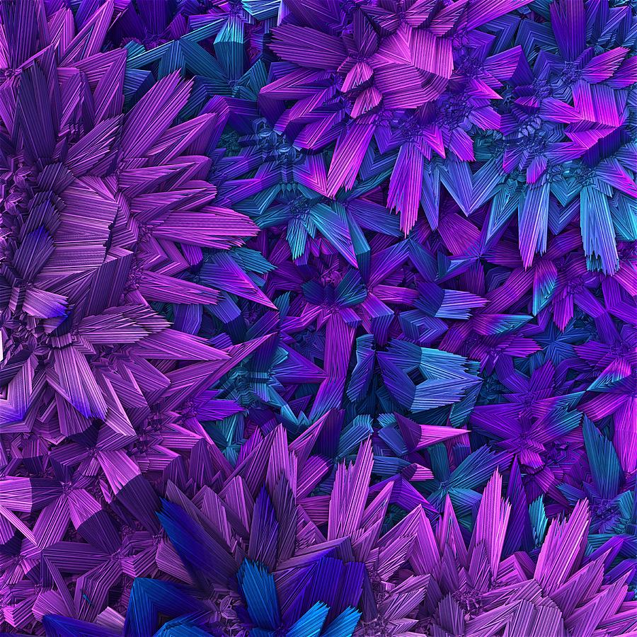 Purple Jungle Digital Art