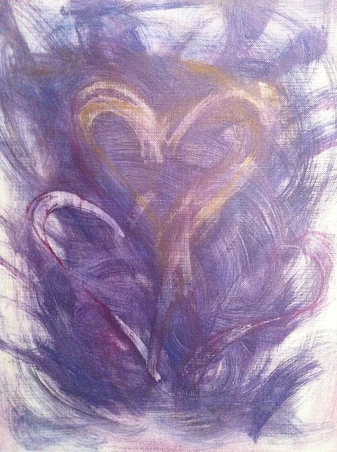 Purple Labyrinth Painting by Marian Lonzetta