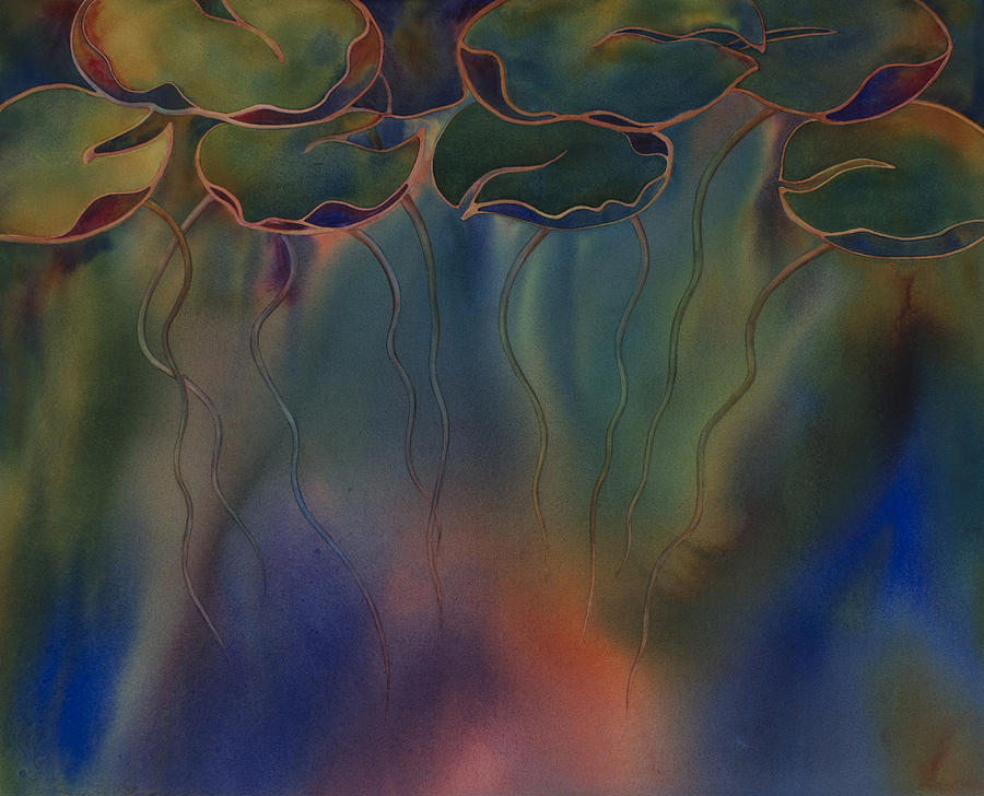 Flower Painting - Purple Linings III by Johanna Axelrod