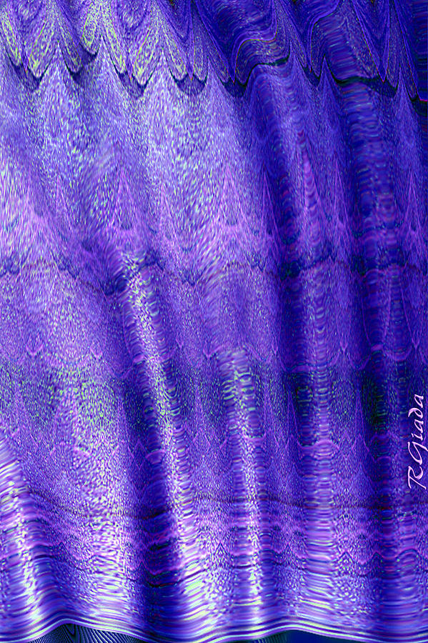 Abstract Digital Art - Purple-liscious by Giada Rossi