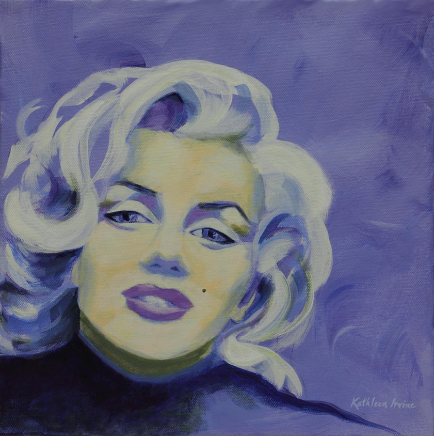 Purple Marilyn Painting by Kathleen Irvine