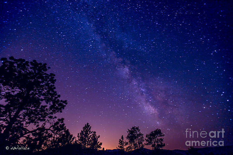 Colorado Purple Milky Way Photograph by D Wallace