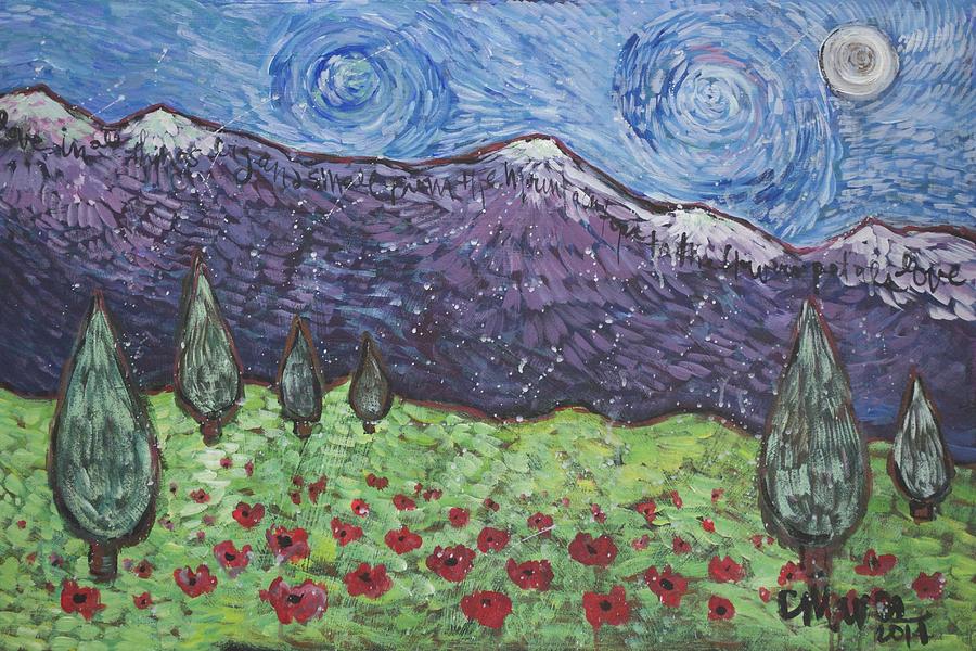 Purple Mountain Majesty Painting by Laurie Maves ART