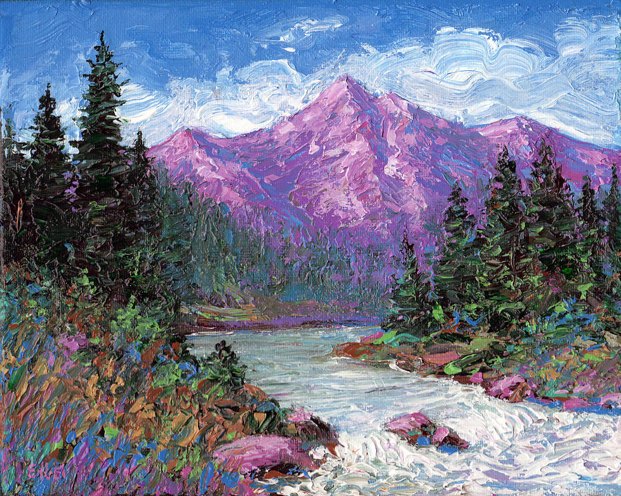 Purple Mountain Majesty Painting by Norman Engel