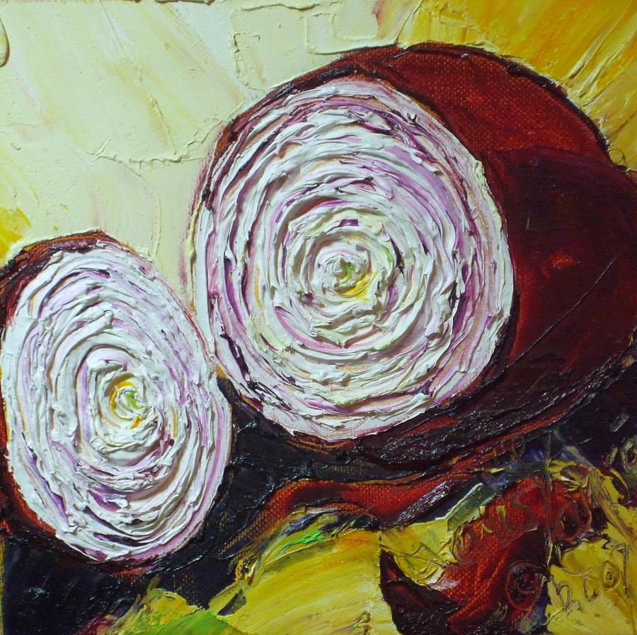 Purple Onion Painting by Paris Wyatt Llanso