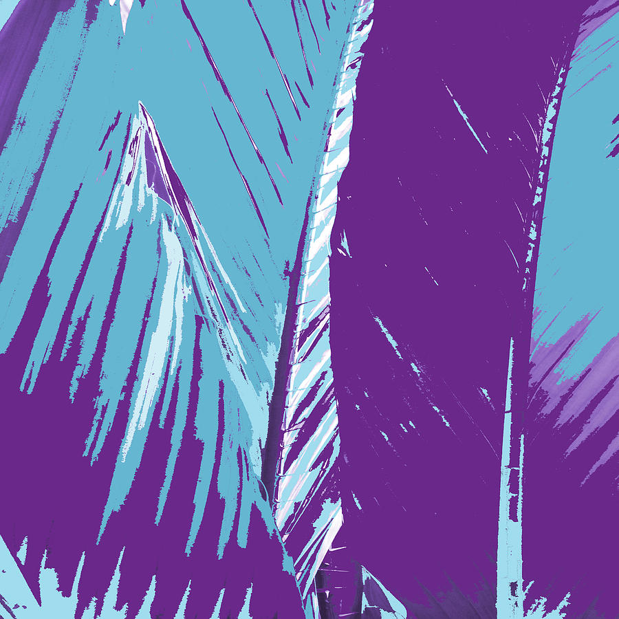 Tree Painting - Purple Palms by Rosie Brown