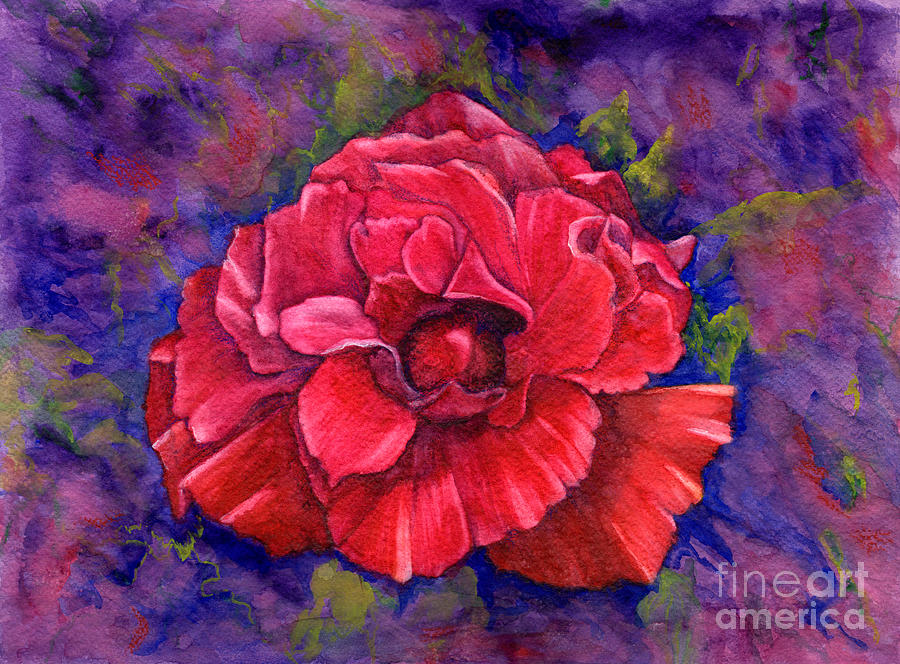 Purple Passion Painting by Nancy Cupp