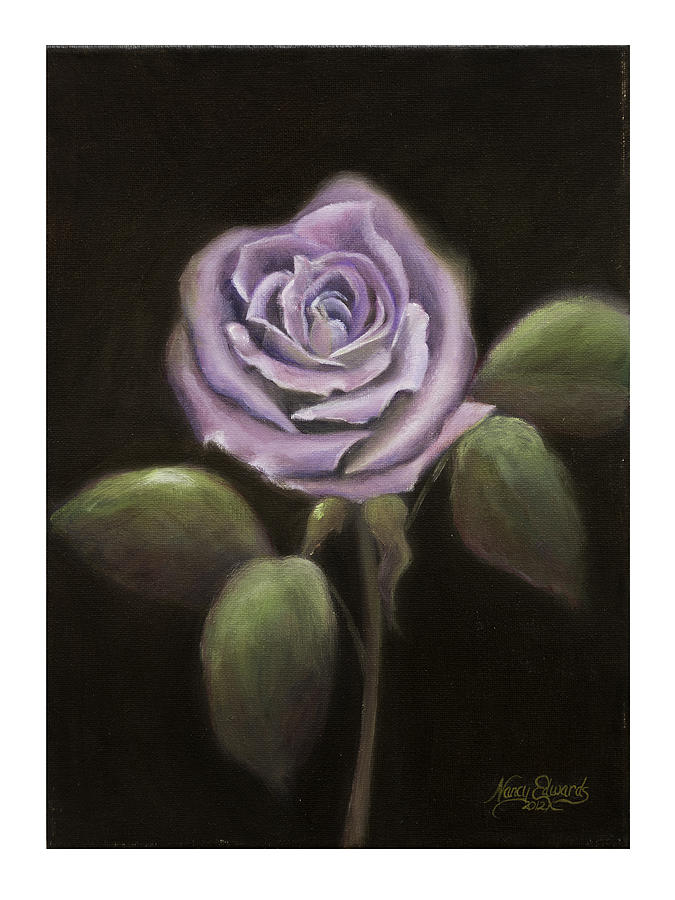 Purple Passion Painting by Nancy Edwards