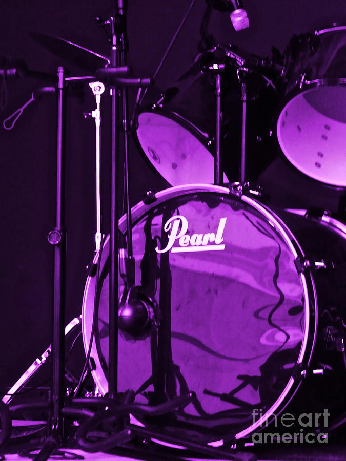 Purple Pearl Drums Photograph by Linda Bianic