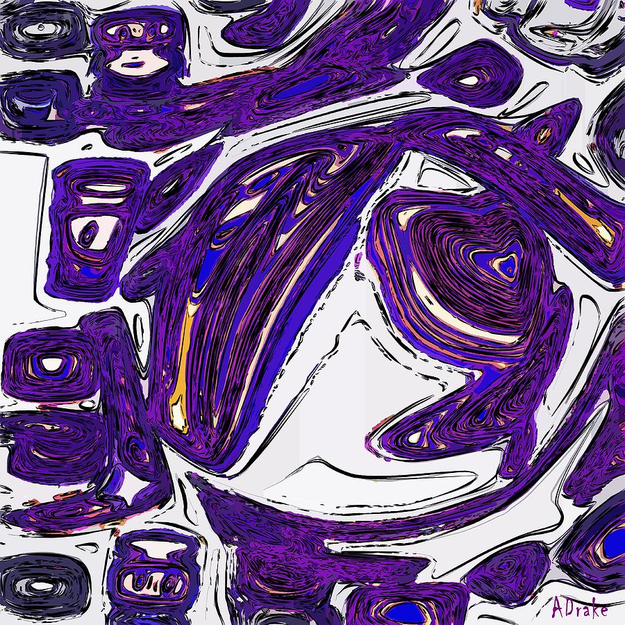 Purple People Eater Digital Art by Alec Drake