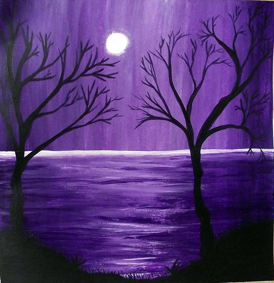 Purple Rain Painting by Sandy Wager