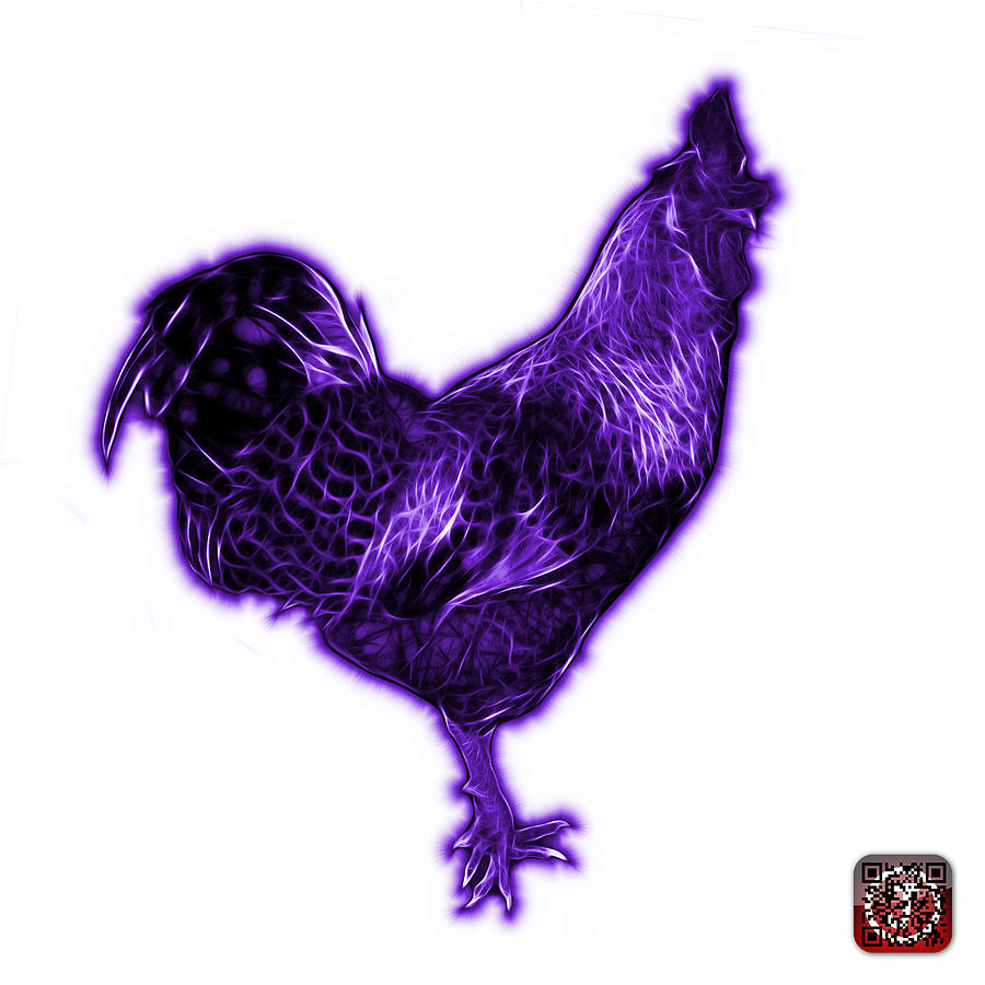 Purple Rooster 3186 FS Digital Art by James Ahn
