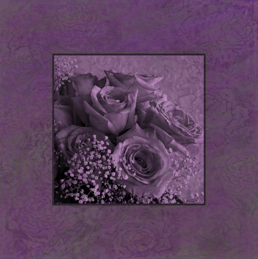 Rose Photograph - Purple Roses Delight by Sandra Foster