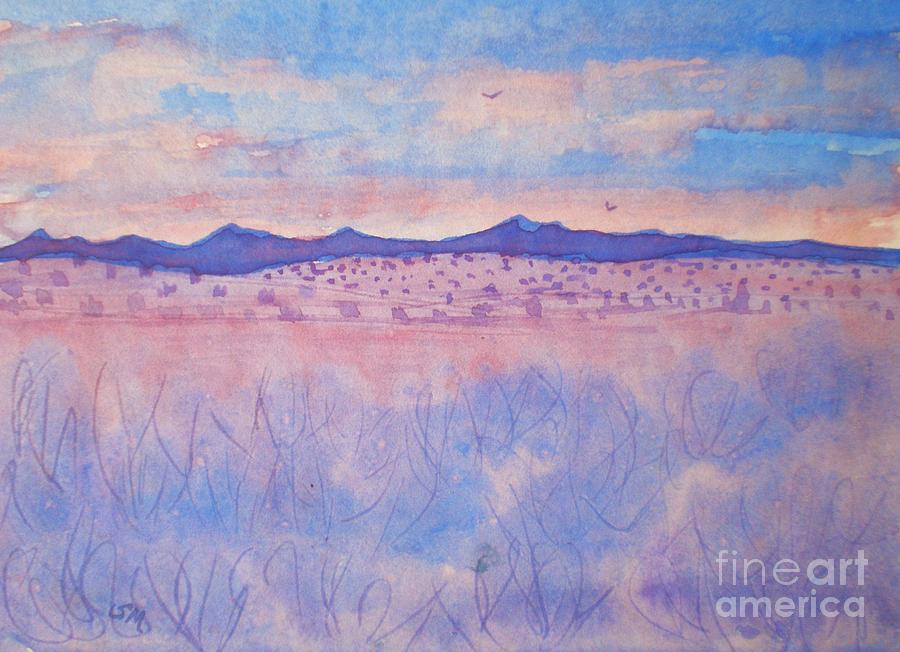 Purple Sage Painting by Suzanne McKay