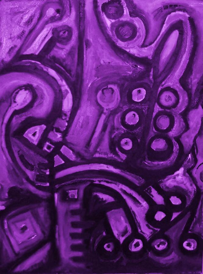 Purple Shade Painting by Bobby Bradberry