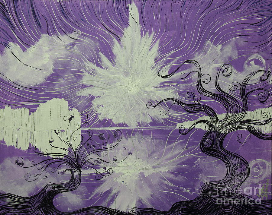 Purple Shore Dance Painting by Stefan Duncan