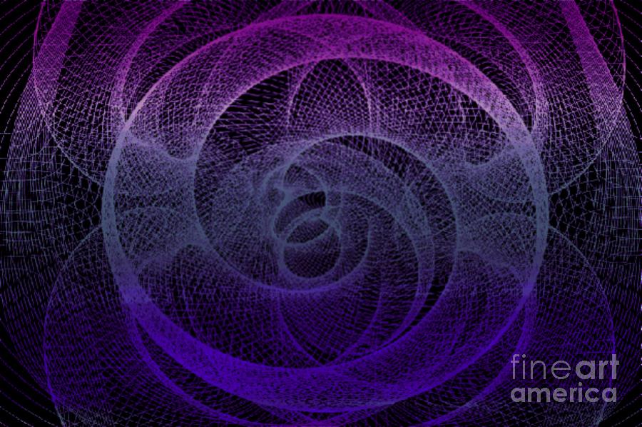 Purple Spiro Digital Art by Steven  Pipella
