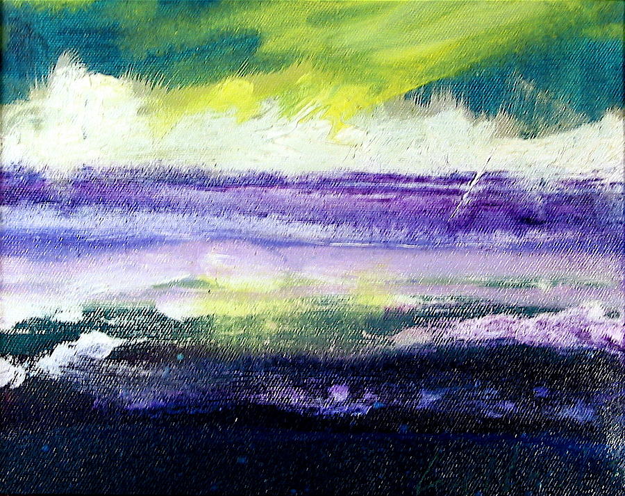 Purple Sunrise Painting by Les Leffingwell