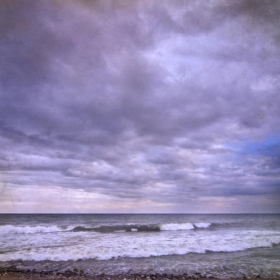 Purple sunset at the beach Photograph by Guido Montanes Castillo | Fine ...