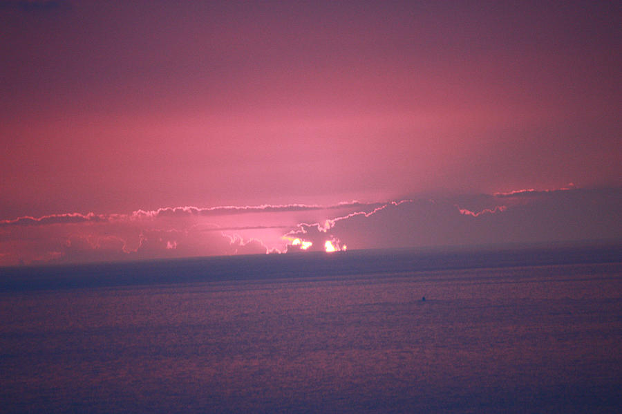 Purple Sunset Photograph by Karen Nicholson