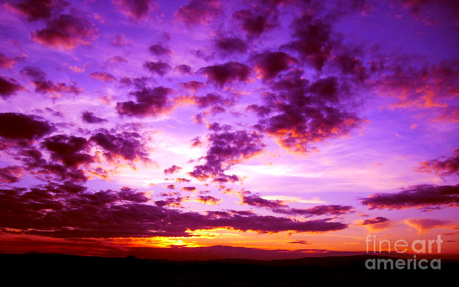 Purple Sunset Photograph by Nina Ficur Feenan