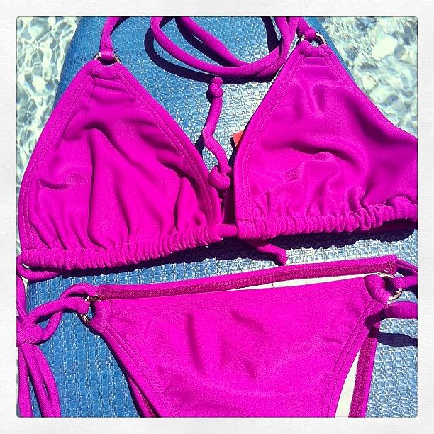 Summer Photograph - #purple #swim #bikinis #summer #fun by Daniella Uribe