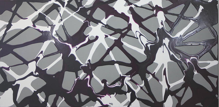 Purple Synapse Painting by Madeleine Arnett